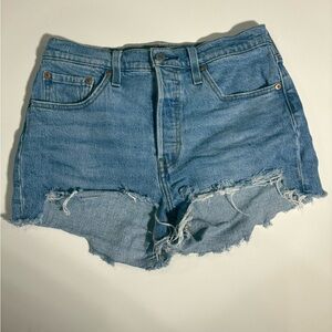 Levi's Light Blue Jean Shorts